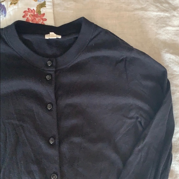 J. Crew Black Cotton Cardigan Size XS - Picture 2 of 5